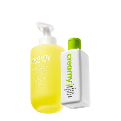 Kit Skincare Creamy Limpador Glicerinado e Ácido Tranexâmico 200ML e 90ML