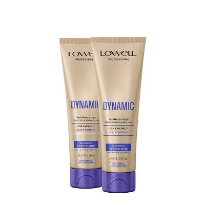 Kit Shampoo Lowell Dynamic Scalp Therapy Fortificante Limpa Profundamente 2UN 240ML
