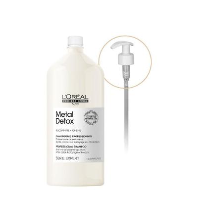 Kit Shampoo Metal Detox com Válvula Pump 1,5L L'Oréal Paris