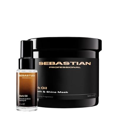 Kit Sebastian Professional Dark Oil Máscara 500ml e Óleo Capilar 30ml Nutrição Profunda