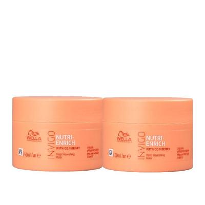 Kit Máscara Capilar Invigo Nutri Enrich Tratamento Intensivo Cabelos Secos Wella 2 Unidades 150ML