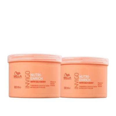 Kit Máscara Capilar Invigo Nutri Enrich 500G Extra Wella 2 Unidades