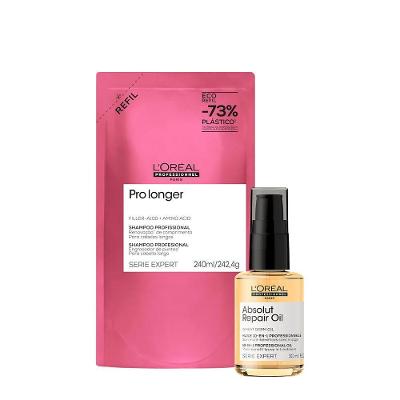 Kit L'Oréal Professionnel Pro Longer Repair Shampoo 240ML e Óleo 30ML