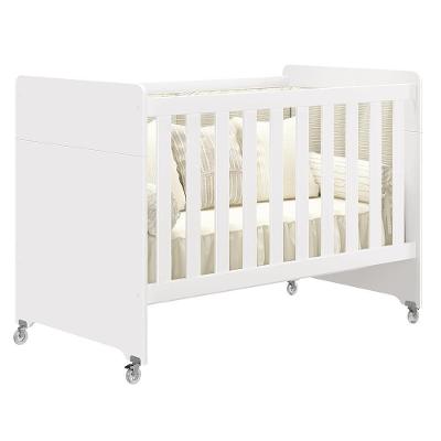 Berço Evolution 4 em 1 com Colchão para Mini Berço Branco Fosco
