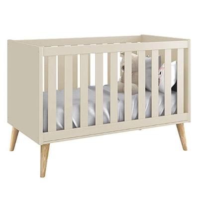 Berço Mini Cama Theo Transforma-se em Mini Cama Areia Fosco Reller Móveis 135CM