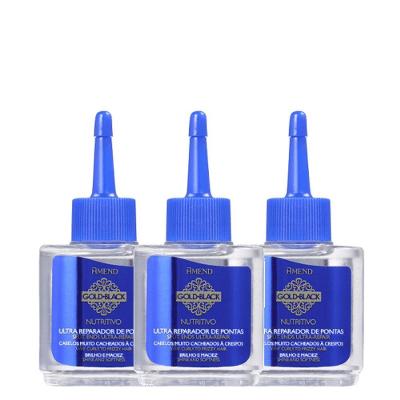 Óleo Reparador de Pontas Amend Gold Black Nutritivo 30ML 3 Unidades
