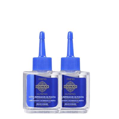 Óleo Reparador de Pontas Amend Gold Black Nutritivo Finalizador Multicolorido 2 UNIDADES