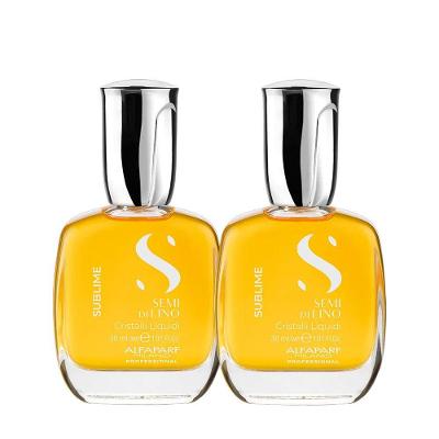 Óleo Capilar Semi Di Lino Sublime Cristalli Liquidi com Maciez e Brilho 2 Unidades 30ML Alfaparf