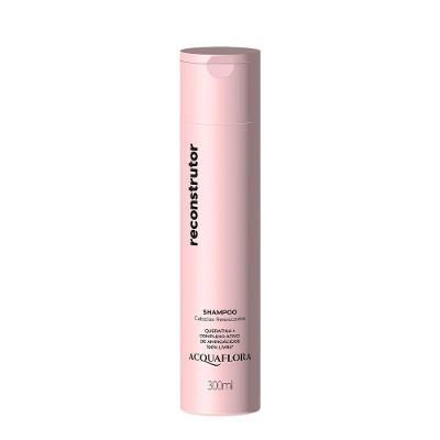 Shampoo Reconstrutor Hidratação Maciez Brilho Transparente Acquaflora 300ML