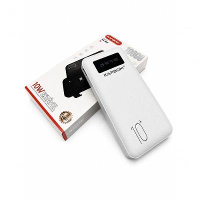 Power Bank Carregador Portátil 10000MAH Bateria Externa Preto