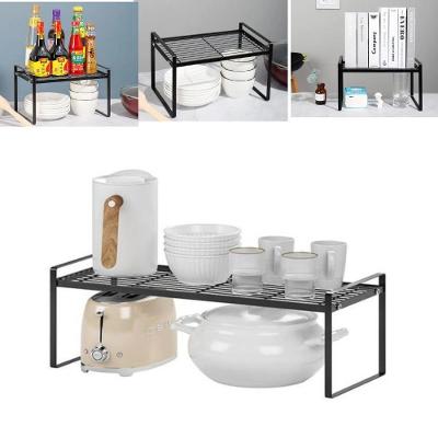 Organizador Estante Multiuso de Metal Compacta para Cozinha Banheiro Escritório Mesa Prateleira