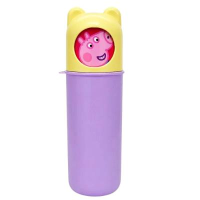 Pote Multiuso Pig Porta Escova Pasta Estojo Infantil em Polipropileno (PP) Livre de BPA Lilás