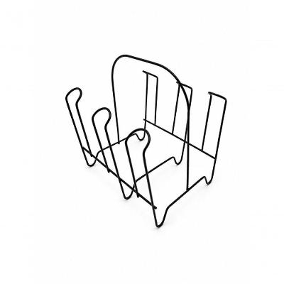 Kit Organizador de Cozinha 3 Peças Aramado para Pratos Refratários e Copos Metal Preto