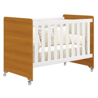 Evolution 4 em 1 com Colchão para Mini Berço Branco Fosco-Savana Reller Móveis
