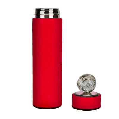 Garrafa Térmica Inox Portátil 500ml Tampa Vedação Vermelho