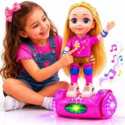 Boneca Giratória Andadora com Música Overboard Luzes e Sons Eletrônica Brinquedo Infantil