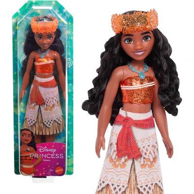 Boneca Moana Articulada com Cabelo Longo e Ondulado Marrom Disney
