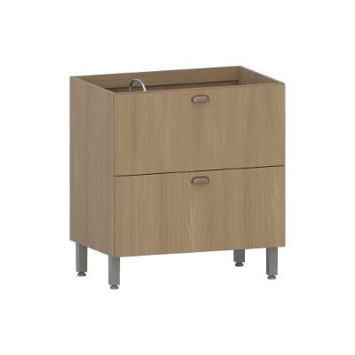 Balcão de Cozinha Classic 1 Porta 1 Gavetão MDP 80CM Amadeirado