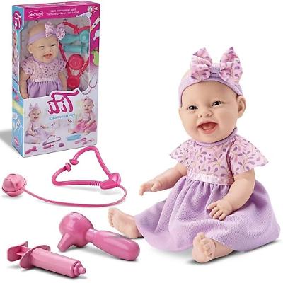 Boneca Titi Médica com Acessórios Educativo Realista Branco Bambola