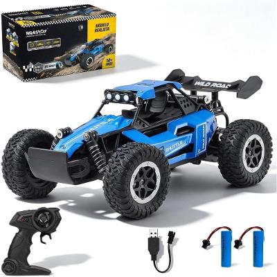 Carro de Corrida Controle Remoto 1:16 Off-road Alta Velocidade Azul 3.7V 500mAh