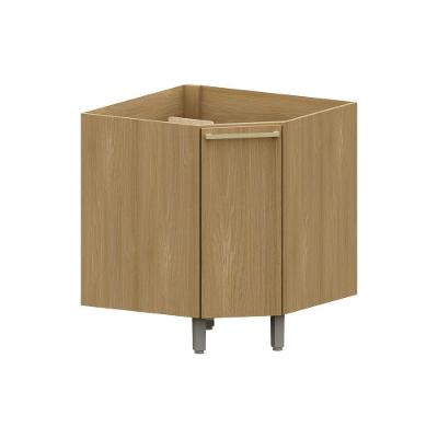 Balcão de Cozinha Classic 1 Porta MDP 74CM Amadeirado Luciane Móveis