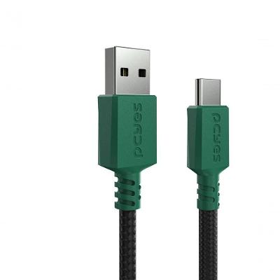 Cabo de Carregamento Pcyes CBPY03VD USB a 2.0 para USB Tipo-C Verde