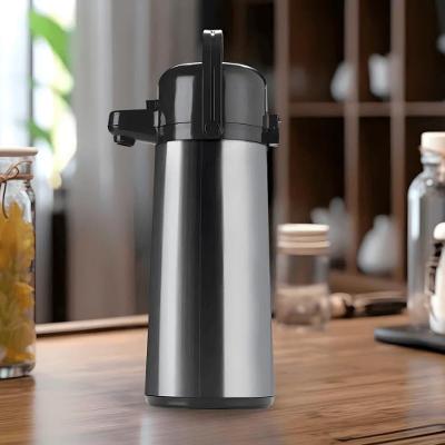 Garrafa Térmica Air Pot para Café Chá e Água Aço Inox Acionamento por Pressão Inox Invicta 1,8L