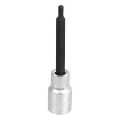 Chave Soquete Multidentada Longa M-5 Encaixe 1-2 Pol Inox Worker