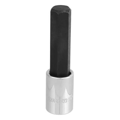 Chave Soquete Longa 17mm Hexagonal Encaixe 1-2 Modelo 402460 Worker