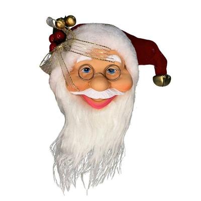 Enfeite Decorativo Cabeça Papai Noel Decoração Natalina Vermelho Magizi 50CM