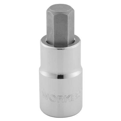 Chave Soquete Hexagonal 6MM Encaixe 1-2 Pol 402400 Worker