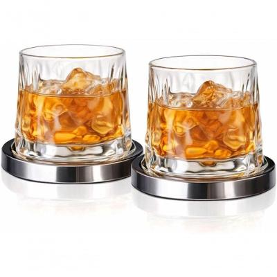 Kit 2 Copos de Whisky 170ML Vidro Reforçado com Base Sofisticada Transparente