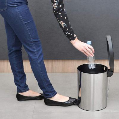 Lixeira New 12L Aço Inox com Pedal Polido Tramontina
