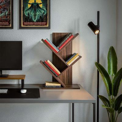 Livreiro de Mesa Vértice Organizador de Livros Revistas Nogal Marrom Pontto Lavabo