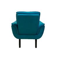 Poltrona Decorativa Opala Plus Para Sala De Estar Quarto Escritório - Azul Turquesa. - Cor: Azul - 3