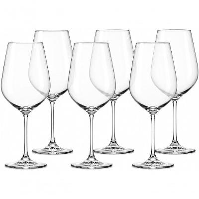 Jogo 6 Taças de Vinho Luxo 620ml Vidro Fino e Resistente