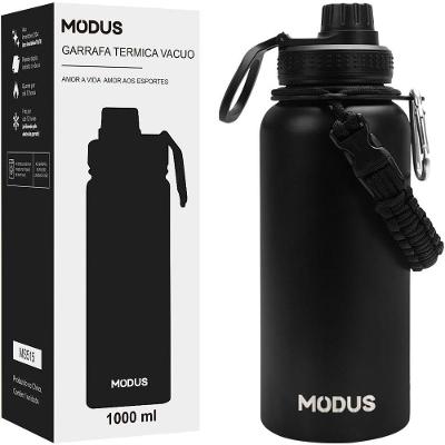 Garrafa Térmica Garrafa Térmica Isolamento a Vácuo Preto 950ML