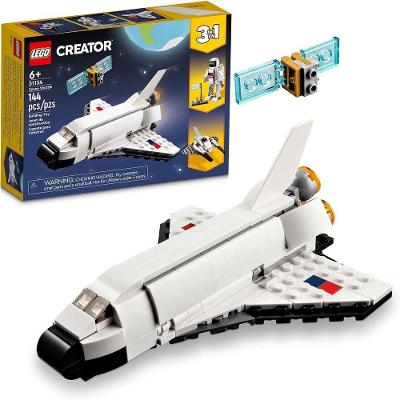 Kit de Construção Lego Creator 3 em 1 Ônibus Espacial 31134 Branco 144 Peças