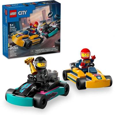 Kit de Construção 60400 Carros de Karting e Pilotos com 2 Karts Lego