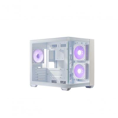 Gabinete Gamer Elite 481 Wood ATX Vidro Temperado com 3 Fans ARGB Branco