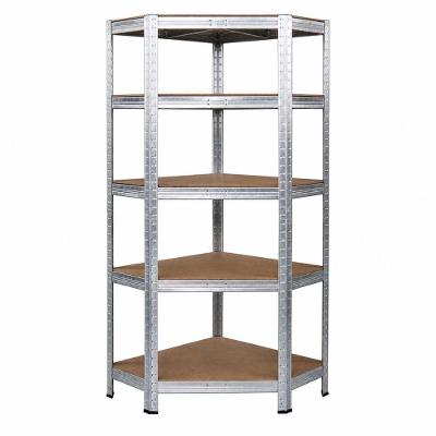 Estante Metal Canto 1000030 5 Prateleiras 5 Nichos Aço Inox Worker