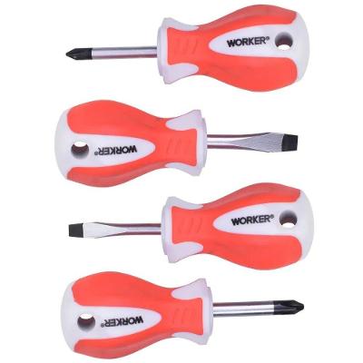 Jogo Chave de Fenda e Phillips Toco 4 Peças Worker 38MM