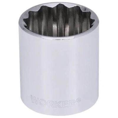Soquete 401480 Estriado Encaixe 1-2 Pol 7-8 Pol Inox Worker