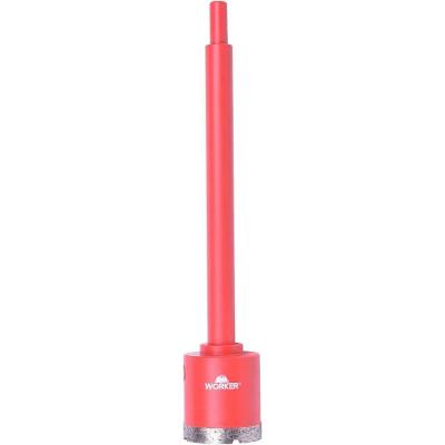 Serra Copo Diamantada 53mm com Haste Worker Corte Limpo Eficiente Uso a Seco Ou com Água Bivolt