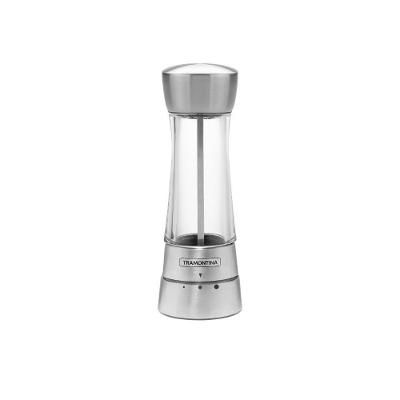 Moedor 61654100 para Sal Ou Pimenta Acrílico e Aço Inox Moinho em Cerâmica Uso Doméstico Preto