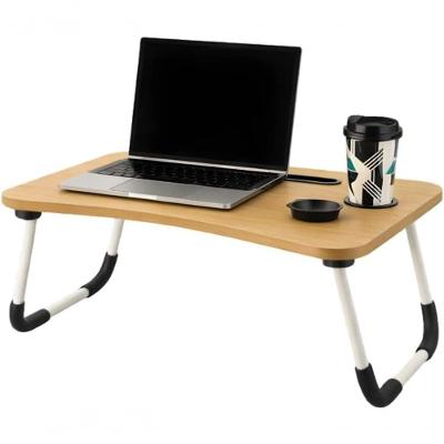 Mesa para Notebook Dobrável Articulada Moderno sem Gavetas MDF Marrom