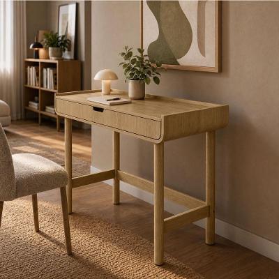 Mesa Escrivaninha Retangular Nordic Moderno 1 Gaveta 100CM Hanover Roble Lyam Decor