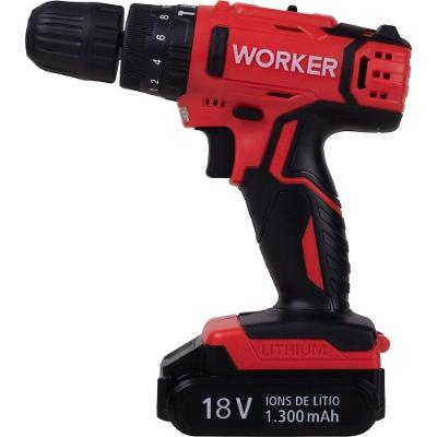 Parafusadeira Worker para Uso Profissional 366292 30NM Inox 18V