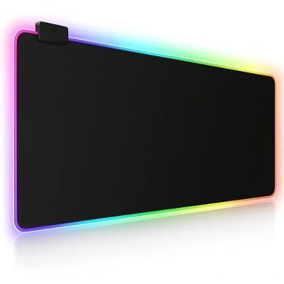 Mouse Pad Gamer com RGB LED 14 Modos de Iluminação Preto