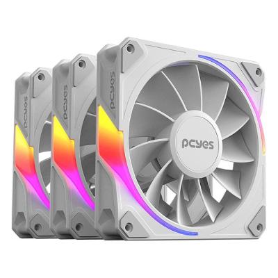 Kit Cooler Fan Reverse Sangue Frio 3 ARGB White Ghost 3 Unidades Pcyes